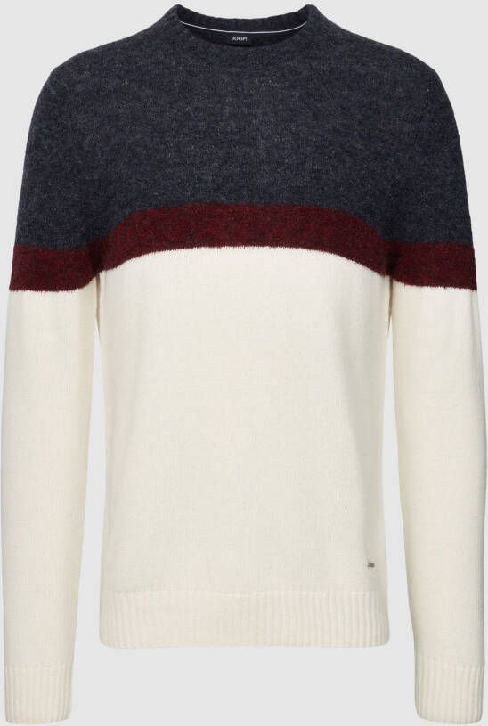 JOOP! Collection Gebreide pullover met labelapplicatie