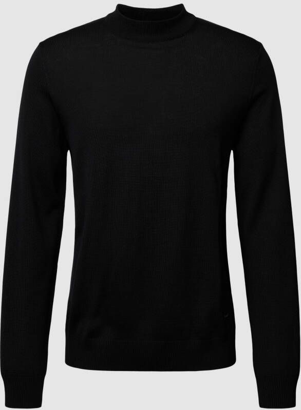 JOOP! Collection Gebreide pullover met opstaande kraag model 'Davide'