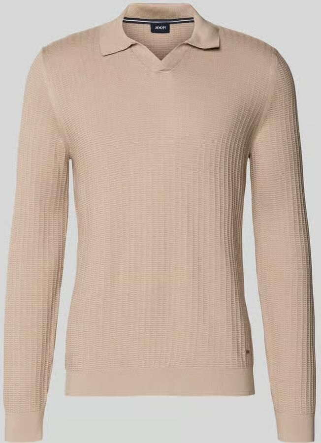 JOOP! COLLECTION Gebreide trui met omgeslagen kraag model 'Galdino' - Foto 2