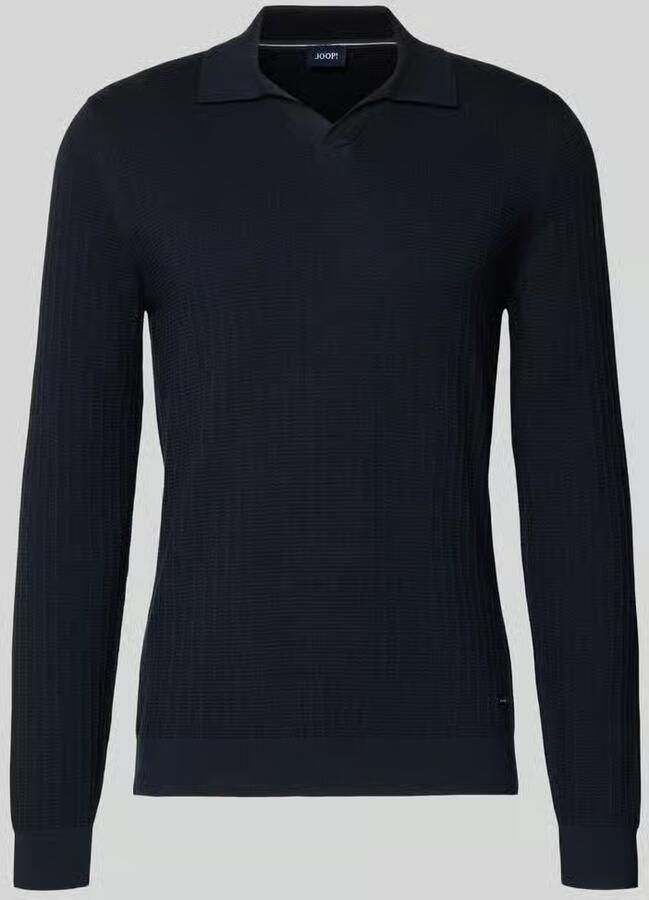 JOOP! COLLECTION Gebreide trui met omgeslagen kraag model 'Galdino' - Foto 2