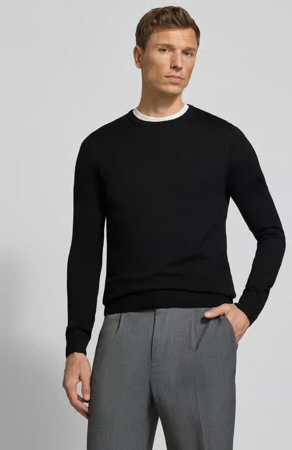 JOOP! Collection Gebreide pullover met ribboorden model 'Denny' - Foto 4