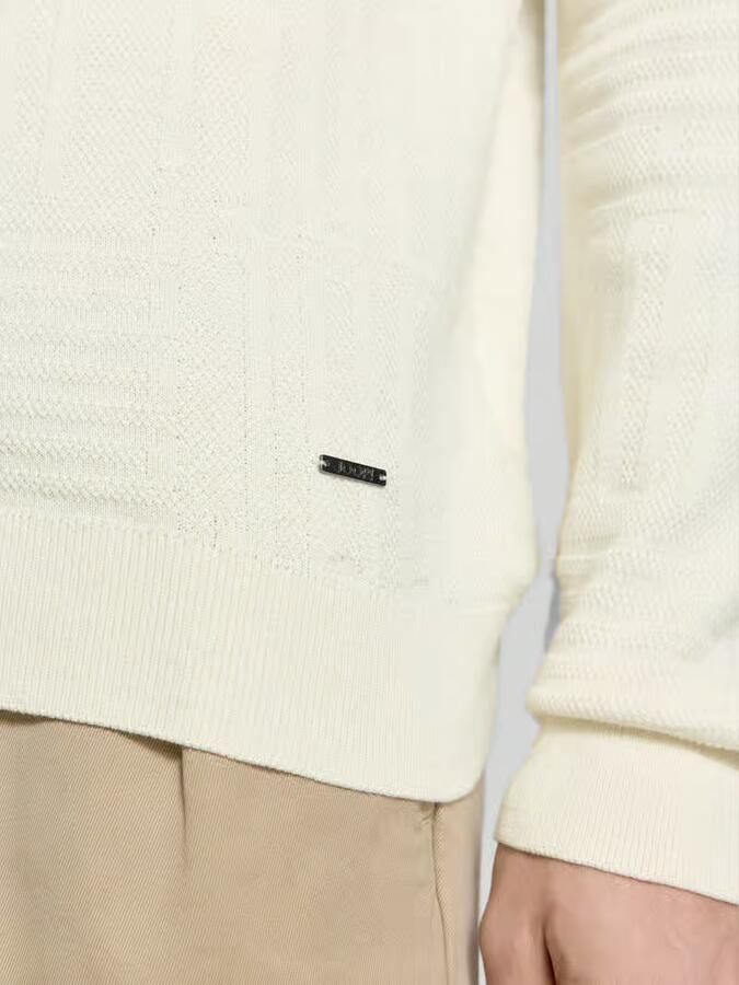 JOOP! COLLECTION Gebreide pullover met geribde boorden Model 'Raikon'