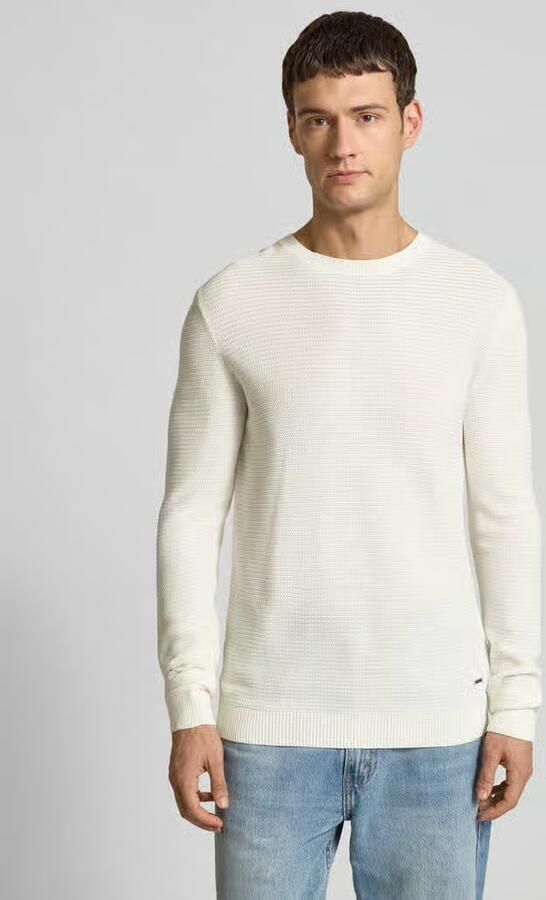JOOP! Collection Gebreide pullover met ronde hals - Foto 2