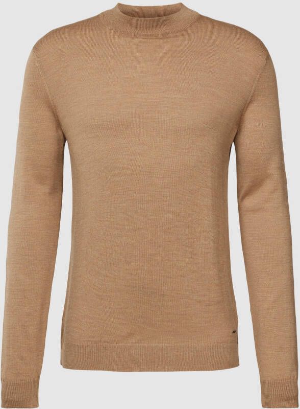 JOOP! Collection Gebreide pullover met opstaande kraag model 'Davide'