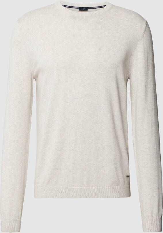 JOOP! Collection Gebreide pullover met ronde hals model 'Luxos'