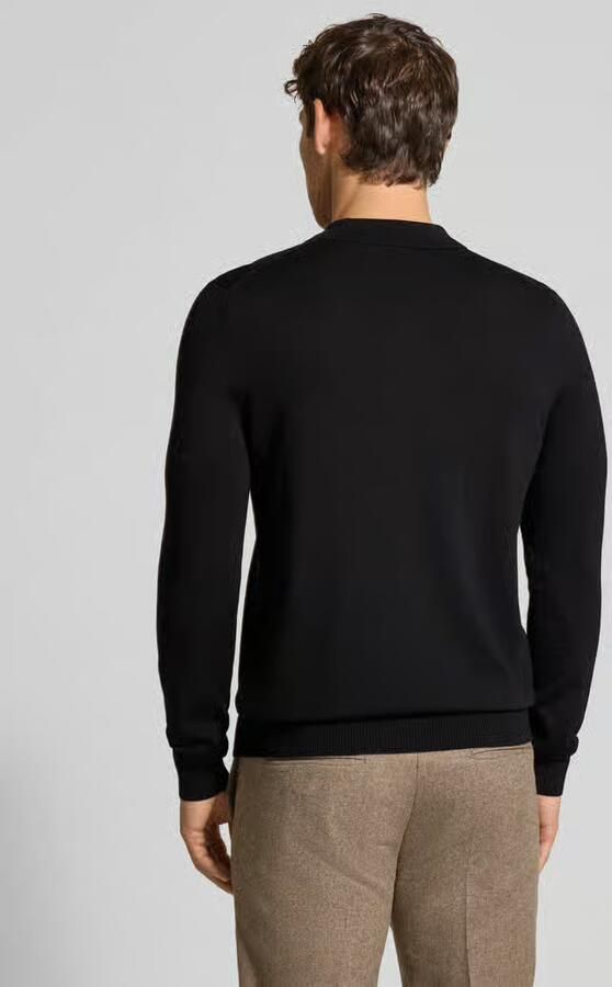 JOOP! COLLECTION Gebreide pullover van scheerwol met polokraag model 'Dondor'