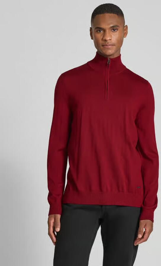 JOOP! COLLECTION Gebreide pullover van scheerwol met schipperskraag model 'Dario' - Foto 2