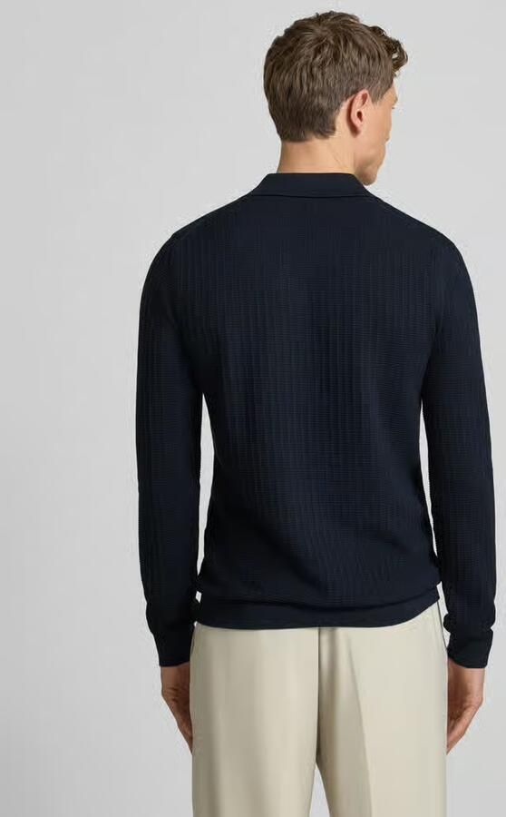 JOOP! COLLECTION Gebreide trui met omgeslagen kraag model 'Galdino'