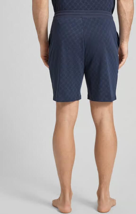 Joop! Short Leisure met korenbloem-alloverprint elastische tailleband