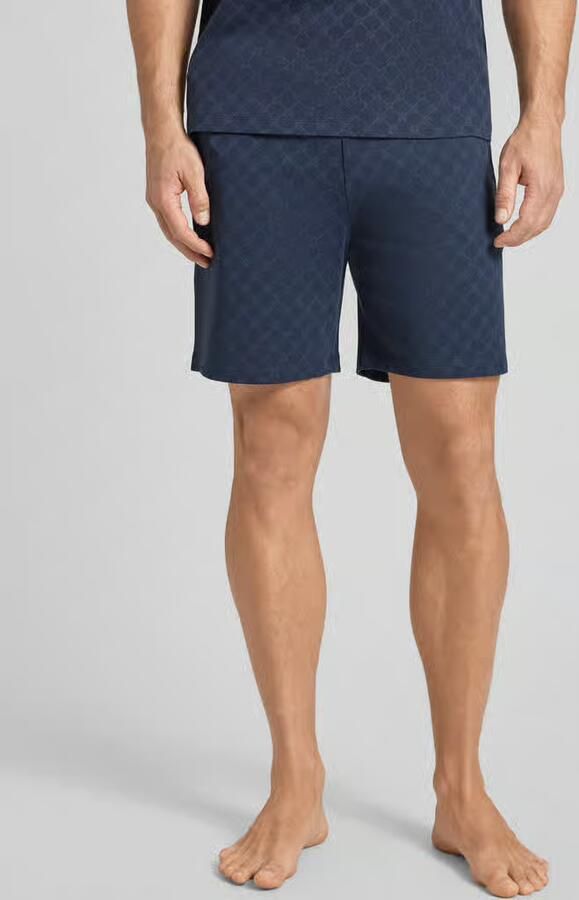 Joop! Short Leisure met korenbloem-alloverprint elastische tailleband - Foto 2