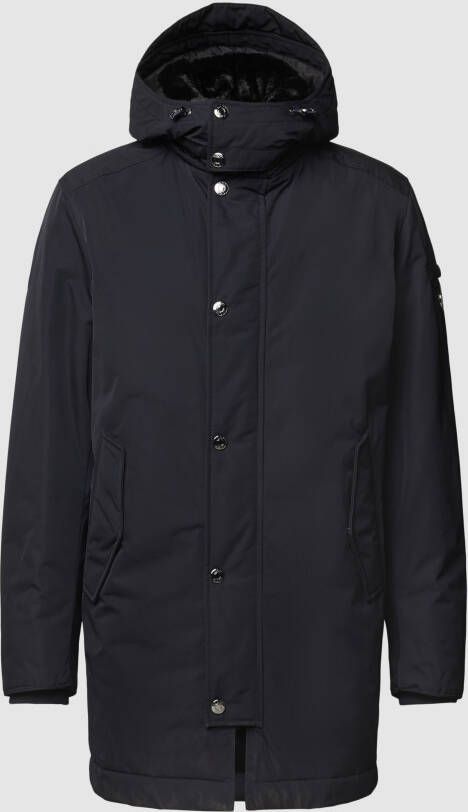 JOOP! Collection Lange jas met labelpatch