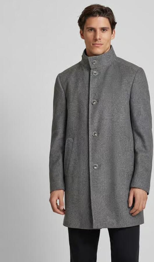 JOOP! COLLECTION Lange jas met opstaande kraag model 'Maron' - Foto 2