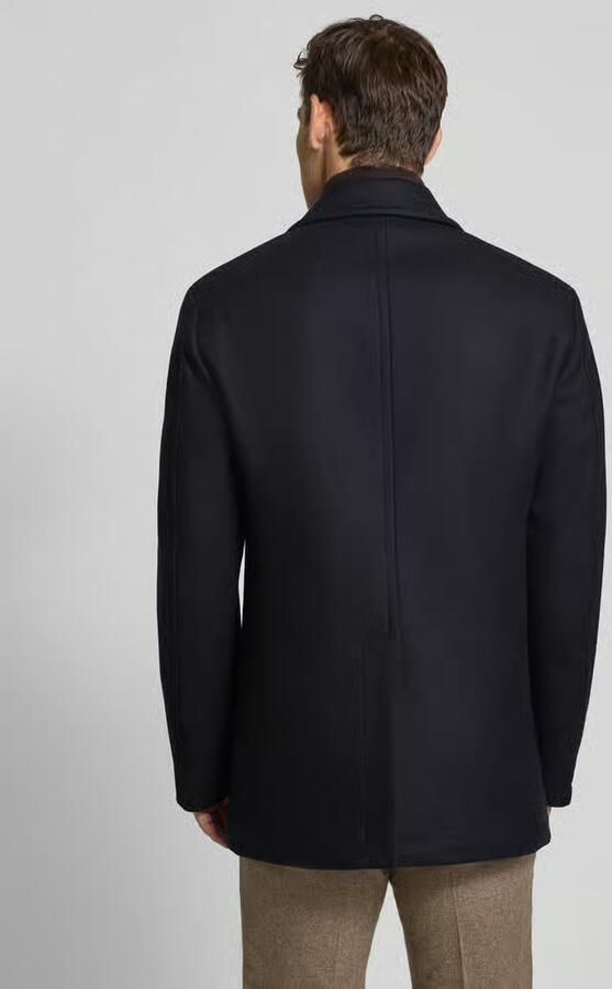 JOOP! COLLECTION Lange jas van wolmix met reverskraag model 'Butlin'