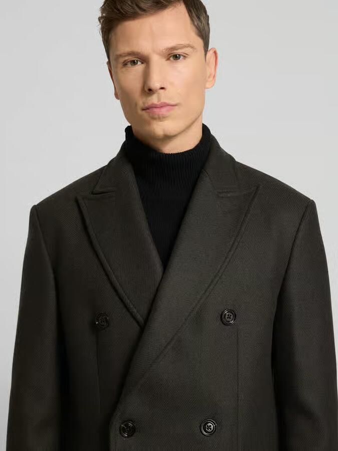JOOP! Collection Lange jas van wolmix met reverskraag model 'Richborne'