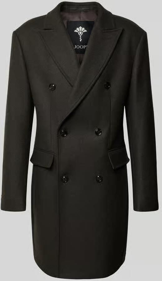 JOOP! Collection Lange jas van wolmix met reverskraag model 'Richborne' - Foto 2