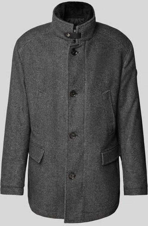 JOOP! COLLECTION Lange wollen jas met opstaande kraag model 'Gary' - Foto 2