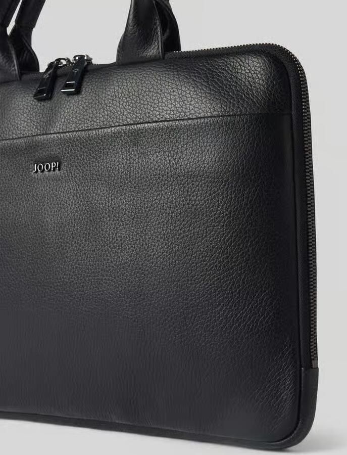 JOOP! COLLECTION laptoptas van leer met draagband model 'Cardona Samu'