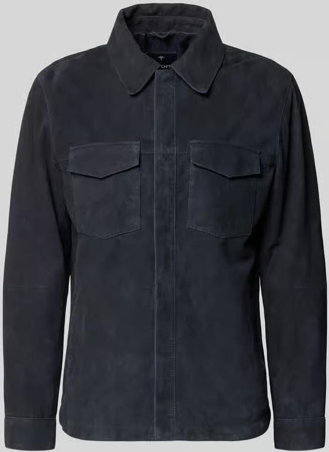 JOOP! Collection Leren jack met kentkraag model 'Atorn' - Foto 2