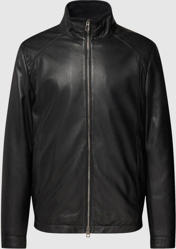 JOOP! Collection Leren jack met opstaande kraag model 'Olex'