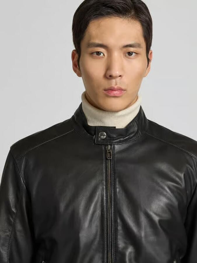 JOOP! Collection Leren jack met ritssluiting model 'ASON'