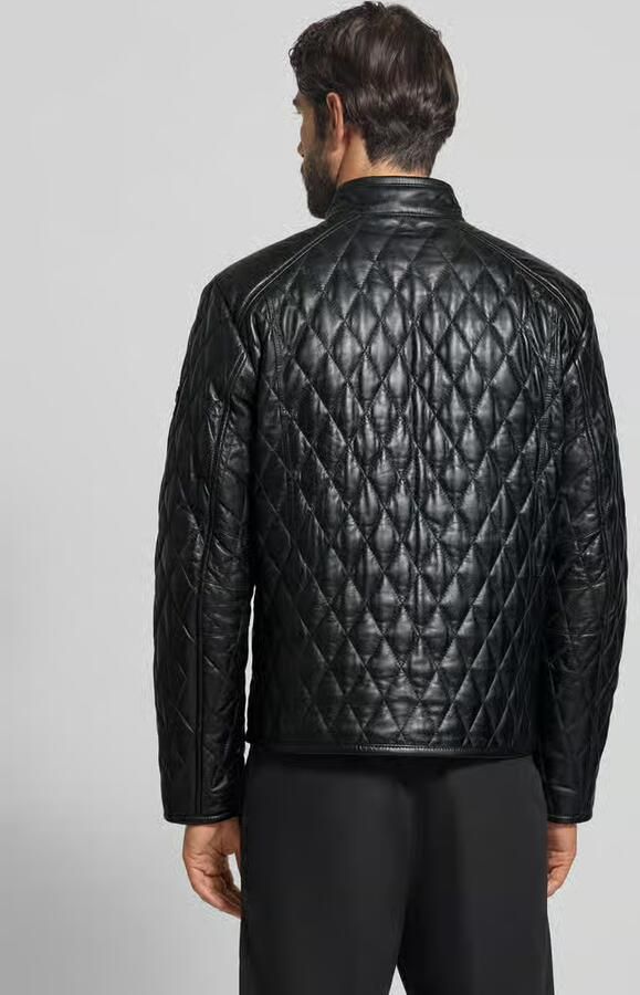 JOOP! Collection Leren jack met structuurmotief