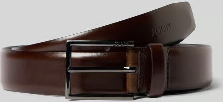 JOOP! Collection Leren riem met reliëflogo