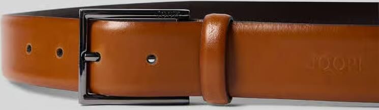 JOOP! Collection Leren riem met reliëflogo - Foto 2