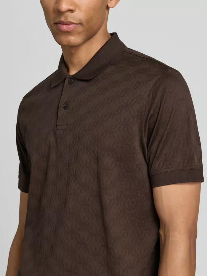 JOOP! COLLECTION modern fit poloshirt met structuurpatroon model 'Roberto'