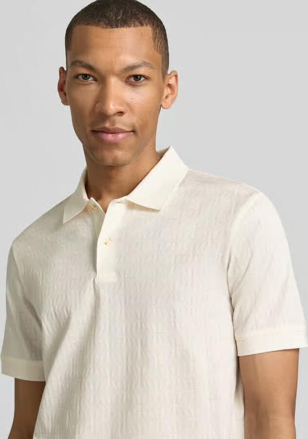 JOOP! COLLECTION modern fit poloshirt met structuurpatroon model 'Roberto'