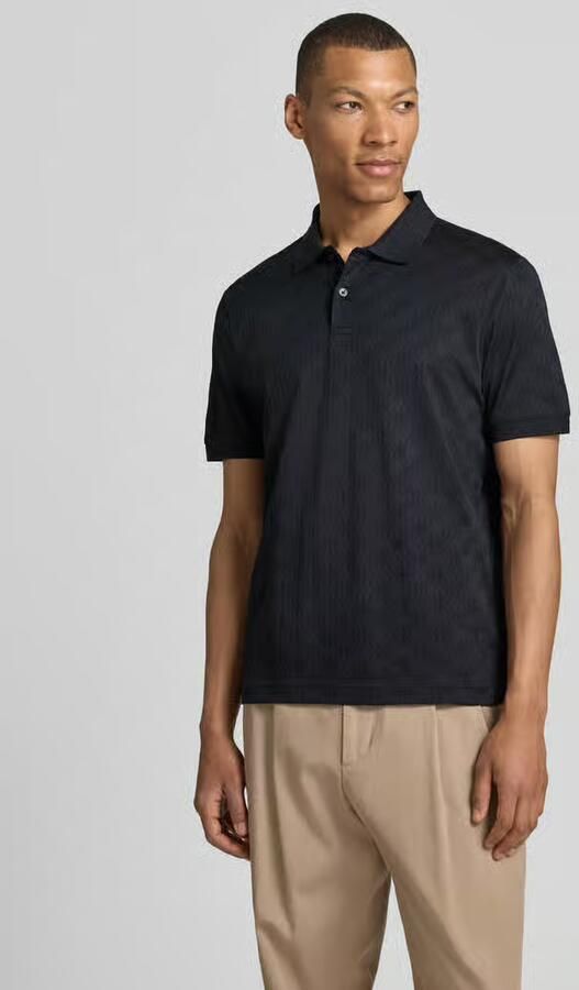 JOOP! COLLECTION modern fit poloshirt met structuurpatroon model 'Roberto' - Foto 3