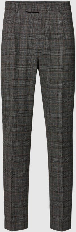 JOOP! Collection Pantalon van wolmix met glencheck-motief model 'Bird'