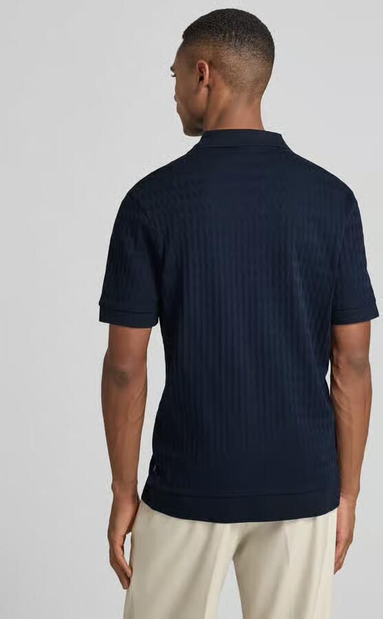 JOOP! COLLECTION Poloshirt met geribde boorden Model 'Cleison' - Foto 3