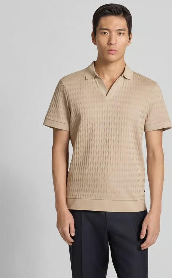 JOOP! COLLECTION Poloshirt met geribde boorden Model 'Cleison' - Foto 3