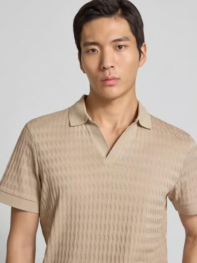 JOOP! COLLECTION Poloshirt met geribde boorden Model 'Cleison'