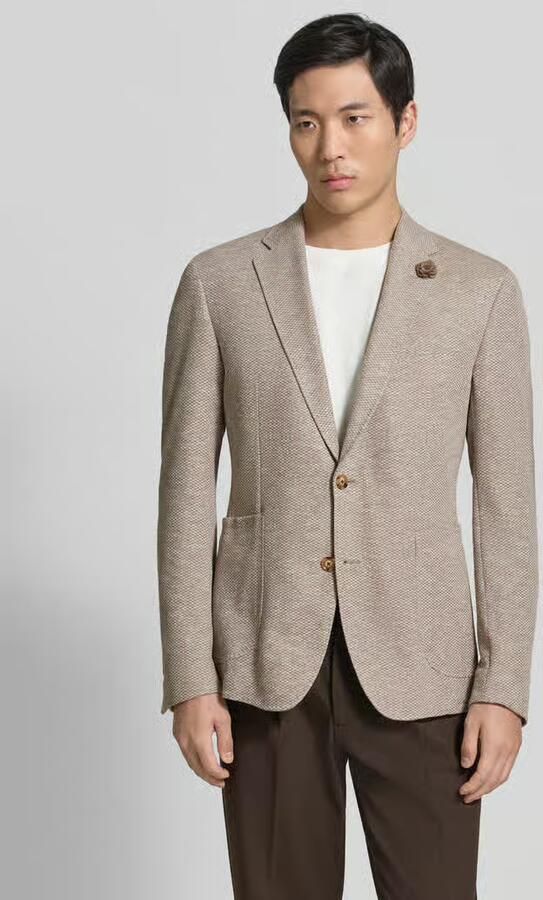 JOOP! COLLECTION Regular fit colbert met bloemenapplicatie model 'Hoverest' - Foto 3