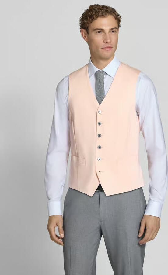 JOOP! COLLECTION Regular fit gilet van mix van viscose en wol model 'Weazer' - Foto 2