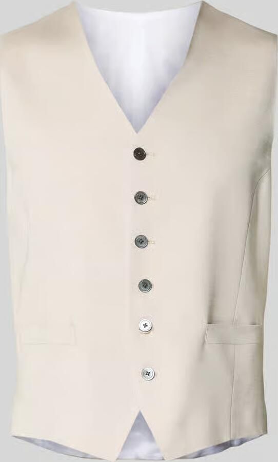 JOOP! COLLECTION Regular Fit gilet van viscosemix met V-hals