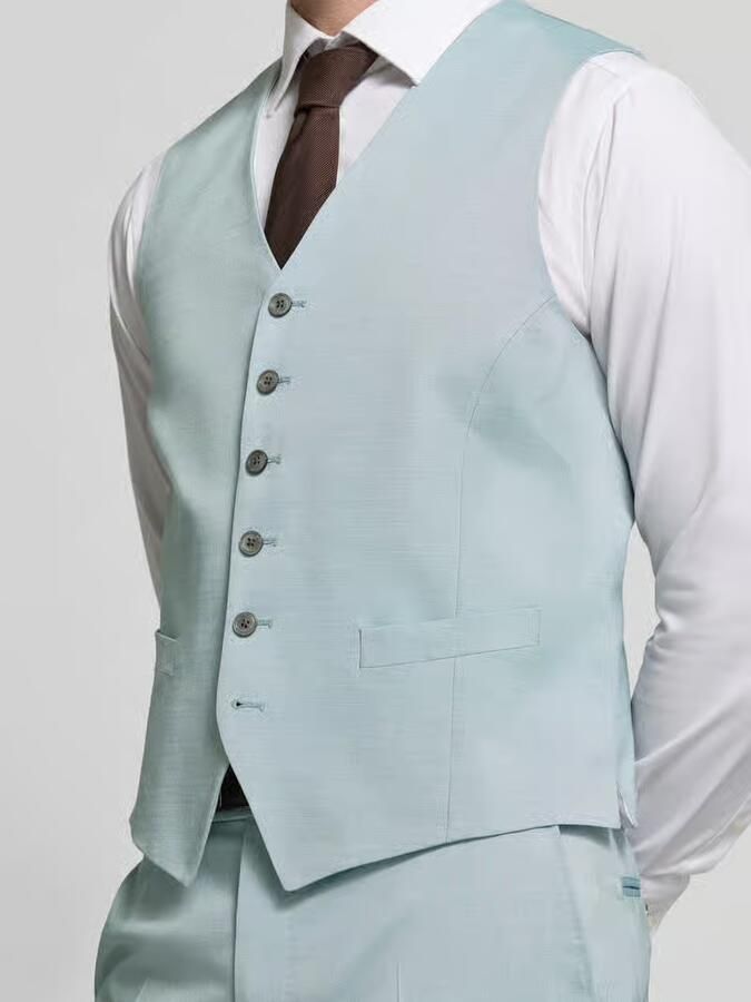 JOOP! Collection Regular fit gilet van viscosemix met V-hals