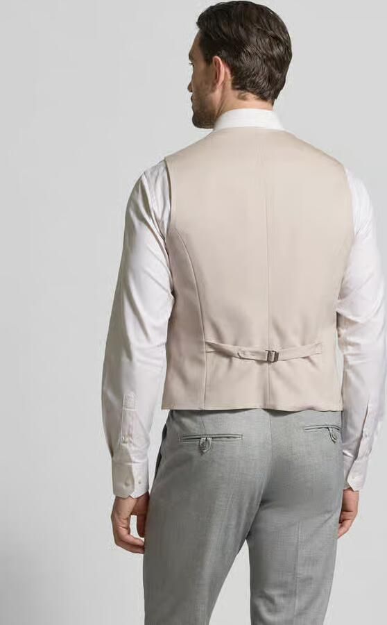 JOOP! COLLECTION Regular Fit gilet van viscosemix met V-hals - Foto 3