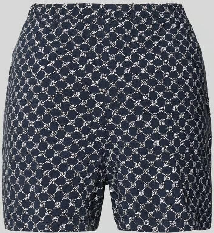 JOOP! COLLECTION regular fit korte zijden pyjamabroek met elastische band 'Kornblume'