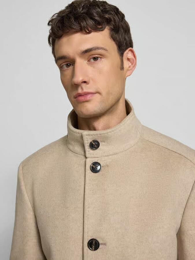JOOP! COLLECTION Regular fit lange jas van scheerwolmix met kasjmier model 'MARON'