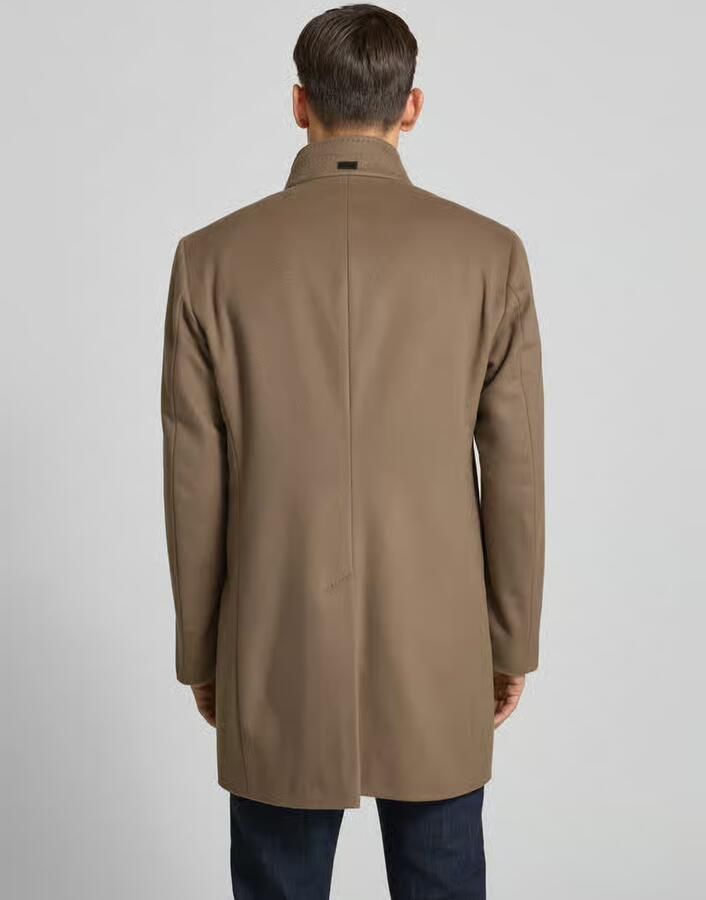 JOOP! Collection Regular fit lange jas van scheerwolmix met kasjmier model 'MARON'