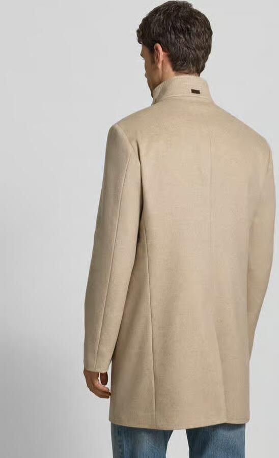JOOP! COLLECTION Regular fit lange jas van scheerwolmix met kasjmier model 'MARON'