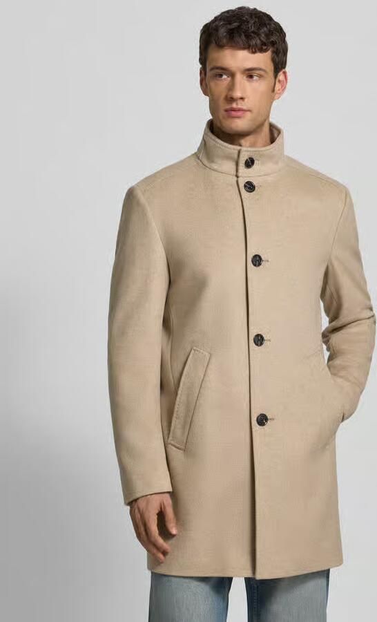 JOOP! COLLECTION Regular fit lange jas van scheerwolmix met kasjmier model 'MARON' - Foto 3