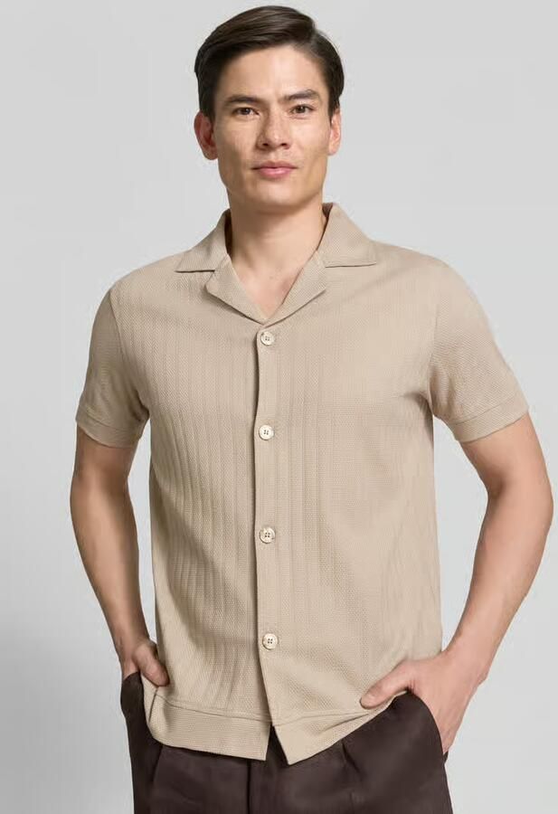 JOOP! COLLECTION regular fit poloshirt met doorlopende knoopsluiting