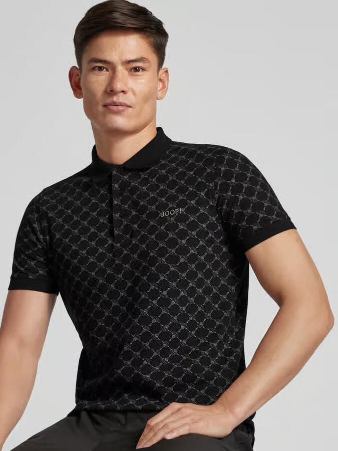 JOOP! COLLECTION Regular fit poloshirt met labelstitching model 'Paigam'