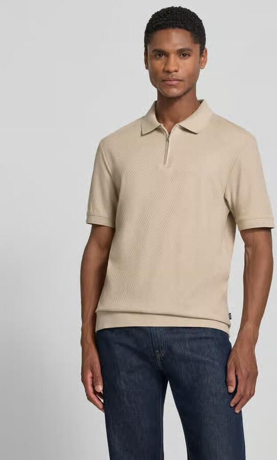JOOP! COLLECTION regular fit poloshirt met structuurpatroon model 'Tibaris' - Foto 3