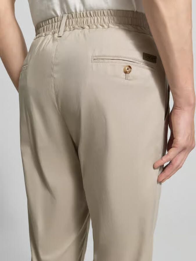 JOOP! COLLECTION regular fit stoffen broek met logodetail model 'Lester'