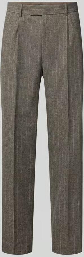 JOOP! COLLECTION Regular fit broek met wijdte van wolmix met viscose
