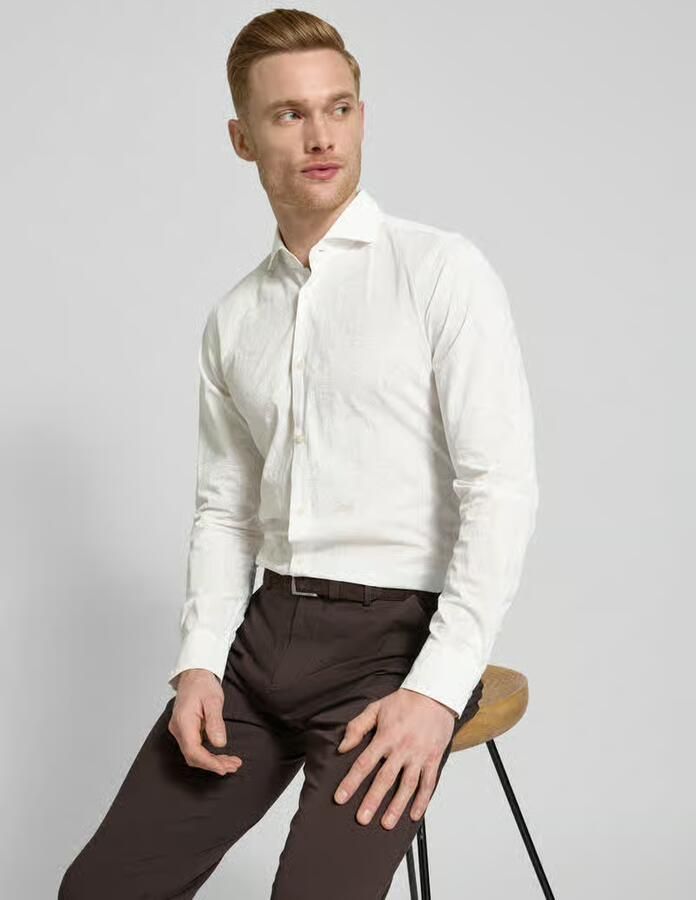 JOOP! Collection Regular fit zakelijk overhemd met haaikraag model 'Pares' - Foto 2